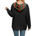 thumbnail image 4 of Women's Fashion Casual Christmas Print Pullover Long-Sleeve Sweatshirt for Holiday Season and Comfortable Athletic Wear,Black,L, 4 of 5