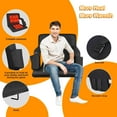 thumbnail image 4 of 2 Packs Double Heated Stadium Seat for Bleachers with Back Support, Folding Stadium Chair Bleacher Chair With 6 Reclinng Positions and Arm Support (Not Include Battery), 4 of 9