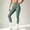 Green, variant on IUYRTFE Women Solid Color Full Length Yoga Pants High Waist Stretch Workout Leggings for Gym Running Daily Wear