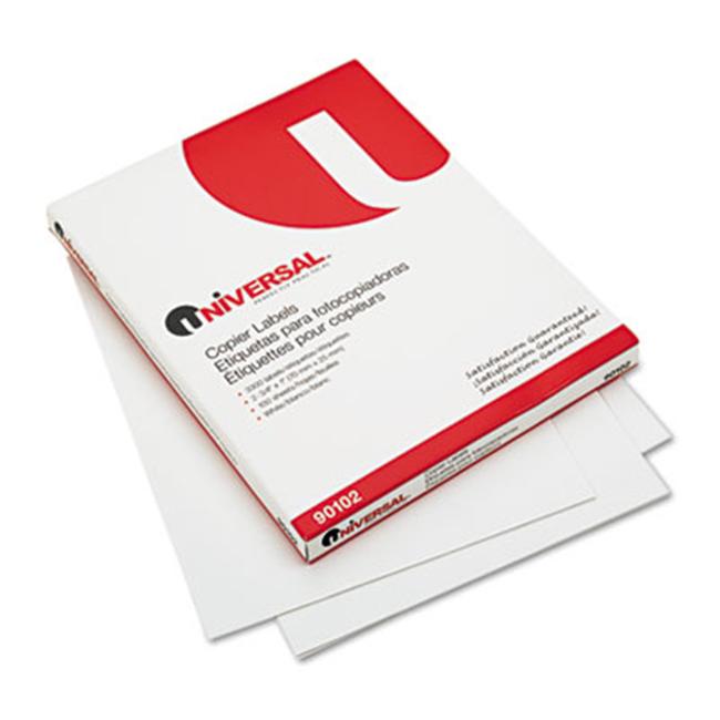 Universal 90102 Address Labels for Copiers 1 x 23/4 Bright White