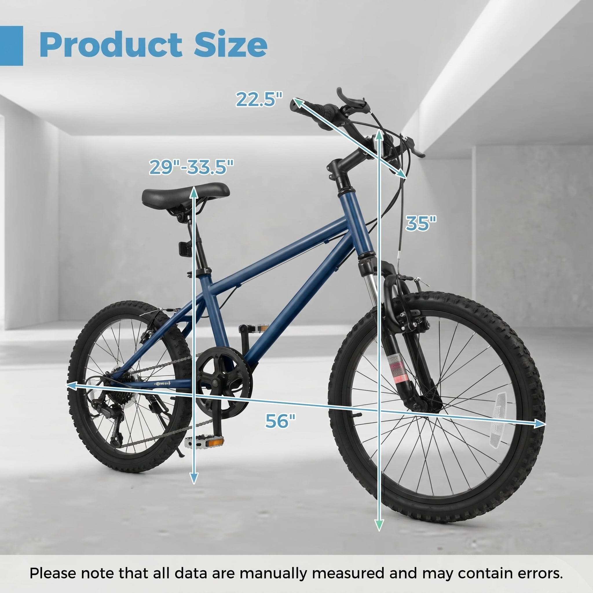 Redsmile Kids Mountain Bike 20 Inch, Boys Girls Bike for Ages 8 and Up, Youth Bicycle with Metal Frame and 110 lb Capacity for Neighborhood Riding and Trails, Blue
