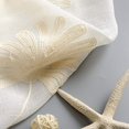 thumbnail image 7 of VOGOL 2 Pieces Faux Linen Sheer Curtains, Exquisite Embroidered Beige Floral Pattern Window Drapery for Kid's Room Flat, 52"x63", Rod Pocket, 7 of 7