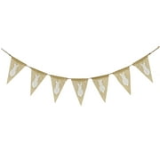 70" White Easter Bunny Banner