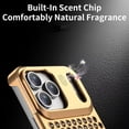 thumbnail image 2 of Metal Case For IPhone 17 Pro Max/17 Pro/17, Aroma Anti-Scratch Case Hollow Frameless Shell Aluminum Cooling Cover, 2 of 8