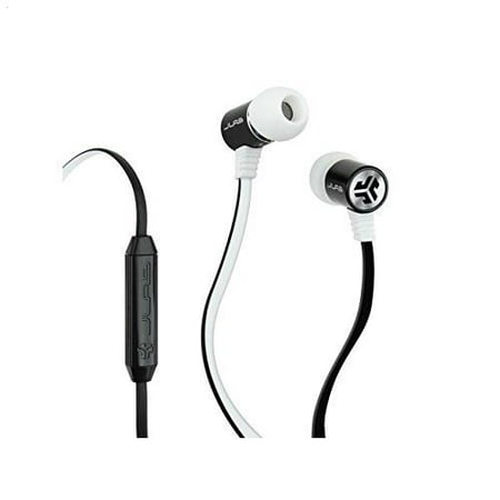 JLab Bass Rugged Metal Earbuds with JLab Bass Boost and 