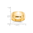 thumbnail image 3 of 14k Yellow Gold 10mm Half Round Wedding Band Size 14, 3 of 4