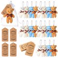 thumbnail image 1 of 20PCS Mini Bear Stuffed Plush Bear, Mini Teddy Bear Bulk with Thank You Tag Organza Packing Bag, for Guest Baby Shower Souvenirs Birthday Party(4 Colors), 1 of 6