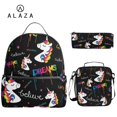 thumbnail image 1 of ALAZA unicorn print School Bag Set 3pcs Kids Backpack Mochila Escolar Infantil Children Pencil Shoulder Book Bags Boys Girls new, 1 of 4