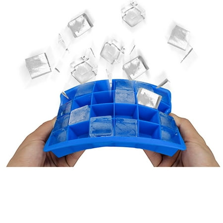 Silicone Ice Cube Tray DIY Ice Molds Desert Cocktail Juice Jelly Maker -Holds Up to 24 Square Ice Cubes Color:Dark (Best Scale For Diy E Juice)