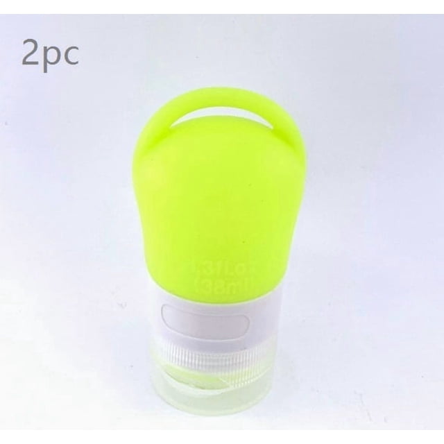 Juego de botellas dispensadoras de viaje, botella de almacenamiento portátil desinfectante, orificio for colgar, botella dispensadora de desinfectante de manos de silicona
