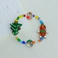 thumbnail image 3 of Charming Gingerbread For Man & Christmas Tree Beaded Bracelet - Cute Holiday Charm, Perfect for Festive Celebrations & Gifts, 3 of 8