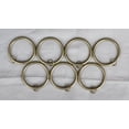 thumbnail image 2 of Urbanest 2.5" Metal Curtain Rod Rings with Eyelets, Fits up to 2″ Rod – Durable Drapery Rings for Smooth Gliding & Secure Grip, 8 Pieces, Antique Brass, 2 of 2