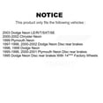 thumbnail image 2 of Positive Plus Front Rear Semi-Metallic Brake Pads Kit for Car Neon Chrysler Dodge Plymouth KPF-100316, 2 of 8