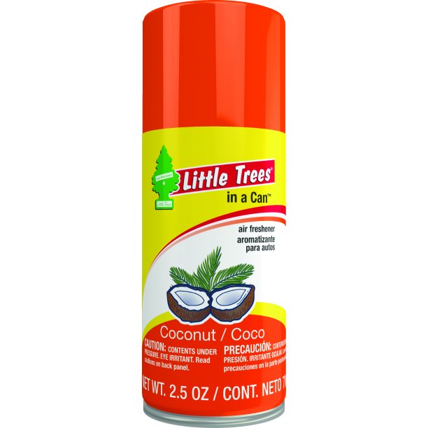 Little Trees in a Can Air Freshener Spray Coconut Fragrance 2.5 oz