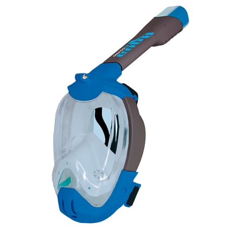Dolfino Full Face Mask for Snorkeling, Blue, L/XL, Ages 12 