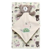 Baby Starters Blanket with Bear Snuggle Set, 30"x34", Cream