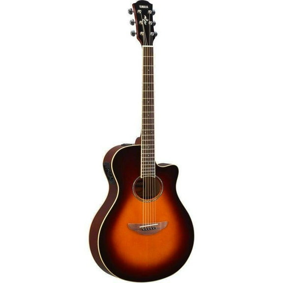 Guitarra Electroacústica Yamaha APX600 Abeto Old Violin Sunburst Derecha