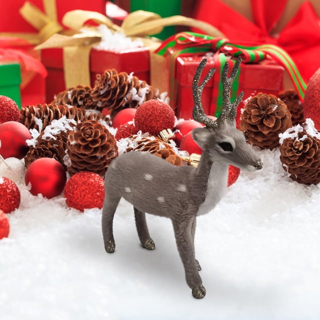 Xihbxyly Palets de Liquidación En Venta Suministros Navideños Decoraciones de Ciervos Sika Decoraciones para Centros Comerciales Simulación de Ciervos Sika