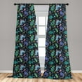 thumbnail image 5 of Ambesonne Dragon Curtains, Space Themed Dinos Planets, Pair of 28"x84", Multicolor, 5 of 5