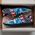 thumbnail image 3 of God Jesus Christian Cross American Flag Running Shoes Sneakers Mesh Black Size 12, 3 of 5