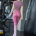 thumbnail image 5 of Women's Nake Feeling High Waist Yoga Tight Pants Top Set Tummy Control Workout Running, 5 of 5