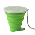 thumbnail image 1 of Guardoinrt Eco-friendly Silicone Portable Cup For Camping And Office Foldable And Collapsible Wide Range Green, 1 of 6
