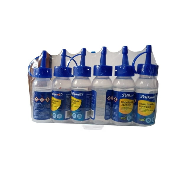 Silicon Liquido Frio Pelikan De 30ml Paquete 6 Piezas Transparente