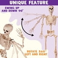 thumbnail image 4 of JOYIN 5.6ft Life Size Skeleton Full Body Realistic Human Bones with Posable Joints for Halloween Pose Skeleton Prop Decoration,Indoor and Outdoor Use, 4 of 8