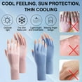 thumbnail image 4 of Guantes de protección solar para mujer, guantes de conducción de verano, guantes antideslizantes de protección UV para exteriores, 4 of 6