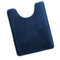 thumbnail image 2 of 1 Contour Clara Clark Bath Mat Bathroom Rug - Absorbent Memory Foam Bath Rugs - Non-Slip, Thick, Cozy Velvet Feel Microfiber Bathrug, Plush Shower, Toilet- Floor Bathmats Carpet - Blue - 24"x19", 2 of 6