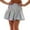 Grey, variant on Women's Summer Skirts Women's Stage Skirt Large Swing A Line Solid Bright Face Flared Dance Silver M
