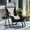Gray, variant on Oversized Zero Gravity Chair XL Folding Lounge Chair Lawn Chair Adjustable Camping Reclining Chair w/Pillow and Cup Holder Tray, 330 lbs Capacity (1 Pack, Green)