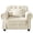 Beige, variant on AENKYO 41.3" Chesterfield Velvet Accent Chair, Tufted Single Sofa with Nailhead Trim and Rolled Arms, Brown