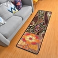 thumbnail image 3 of SKYSONIC 2X6 Feet Embroidered Floral Design Runner Rug with Rubber Backing, Vintage Non Slip Entryway Rug Runner Washable Soft Area Rug Carpet for Hallway Bedroom Kitchen Decor, 3 of 6