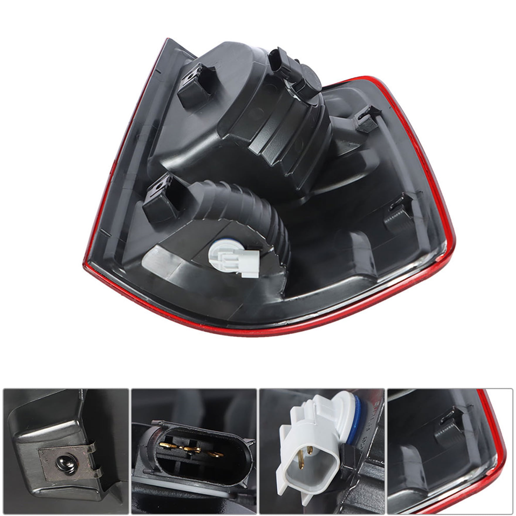 Driver Side Rear Brake Tail Light Assembly Replacement for 2009-2018 Dodge Ram 1500 2500 3500 Left Tail Lamp CH2818124 55277414AF