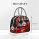 thumbnail image 2 of Fotbe Red Wine Rose Bolsa de Almuerzo con Estampado, Lonchera Aislada, Contenedor de Comida Reutilizable Tipo Cooler a Prueba de Fugas, 2 of 6
