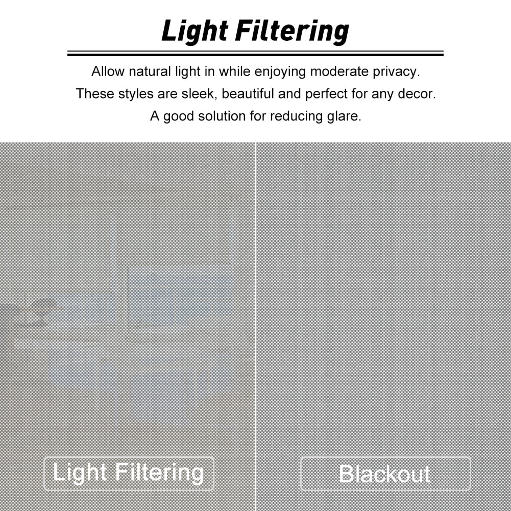 Keego No Drilling Roller Shades Free Tear Down Light Filtering Privacy Windows Blinds Customizable Color and Size for Home Office and Windows Gray 16"w x 36"h