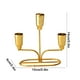thumbnail image 3 of Candelabro de Hierro, Candelabro de Metal Negro o Dorado con Detalles de Cristal, 15 X 14 X 6 Cm, Centro de Mesa Decorativo para Comedor y Sala de Estar., 3 of 6
