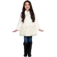 thumbnail image 1 of Widgeon Girls' Jacket Faux Fur Button Down Coat and Hat Outwear Set, 1 of 8
