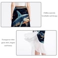 thumbnail image 2 of Shark Chiffon Summer Dress with Polyester Straps - Women's Beach Dresses, 2 of 6
