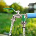 thumbnail image 4 of COM1950s Outdoor Garden Faucet, Brass Construction with Dual Outlet, Frost Proof for Yard and Balcony Use, 6in x 4.3in Size, 4 of 9