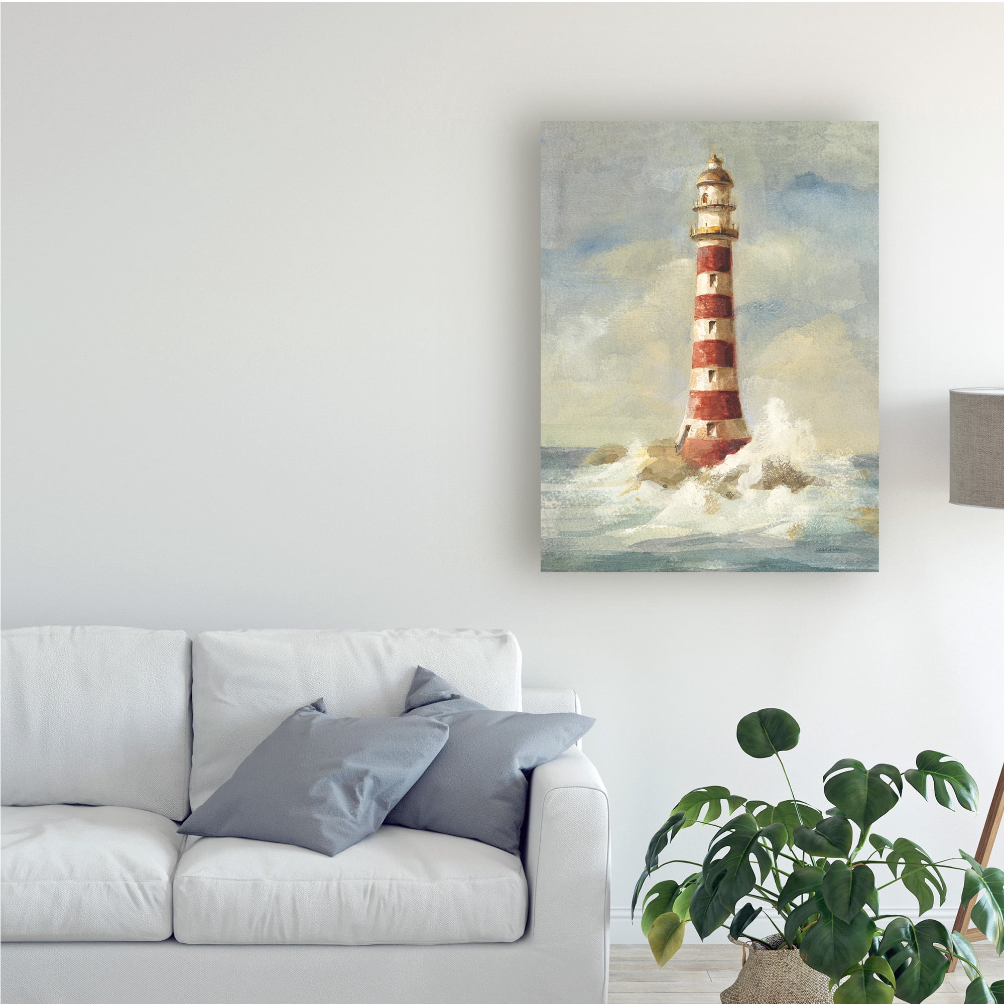 Trademark Fine Art 'Lighthouse II' Canvas Art by Danhui Nai