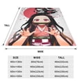 thumbnail image 3 of Demon Slayer Nezuko Throw Blanket Soft Cozy Warm College Printing Oversized Lightweight Home Decoration All Seasons For Sofa Bed Couch Bedroom, 3 of 8
