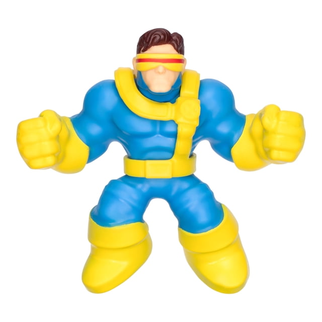 Heroes Of Goo Jit Zu Marvel Studios X-Men '97 Cyclops Figura de acción elástica con relleno metálico reoscópico X-Gene Stretch Cyclops hasta 3 veces su tamaño