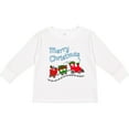thumbnail image 3 of Inktastic Merry Christmas Train with Presents Boys or Girls Long Sleeve Toddler T-Shirt, 3 of 5