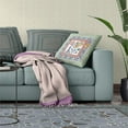 thumbnail image 4 of Amrita Sen Designs CAPL615FSDS-BL-16x16 16 x 16 in. Love Your Vase Peacock Suede Blown & Closed Pillow - Red, White & Blue, 4 of 6