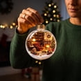 thumbnail image 2 of Christmas Light Up Crystal Clear Ornament Balls - Magic Winter World Scene, 3.15" Xmas Tree Hanging Decor with Warm Light, Reusable Sturdy Decor for Xmas Tree Home Mantel Window Festive Party, 2 of 6