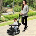 thumbnail image 2 of Costway 3 in 1 Ride on Push Car Toddler Stroller Sliding Car w/Music Black, 2 of 10