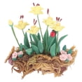 thumbnail image 1 of Mini planta en maceta 1:12, bonitas flores amarillas vívidas y realistas, bonsái en miniatura para casa de muñecas, decoración de juguetes para niños, regalo, 1 of 9