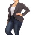 thumbnail image 4 of Women's Plus Size Casual Long Sleeve Open Front Jacket Blazer Made in USA, 4 of 4